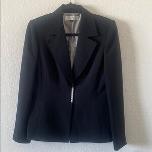 Studio Tahari Black Blazer Structured Suit Jacket